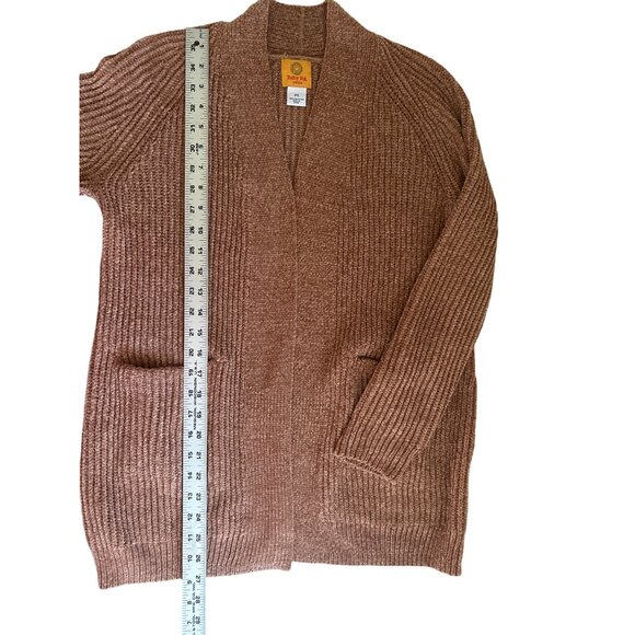 Ruby Rd. Petite Women's Tan Open Front Soft And Cozy Cardigan Sweater PS - Picture 7 of 7